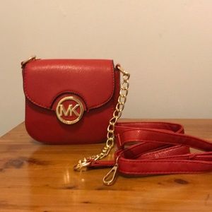 Red Michael Kors Crossbody Bag